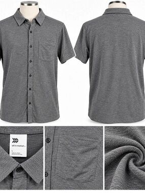 all in motion Gray Polo Men's Large